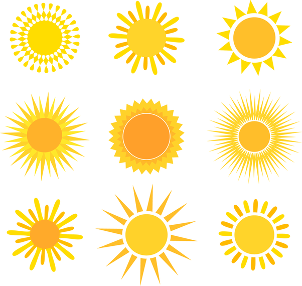 Conjunto De Vectores De Sol Descargar Vector