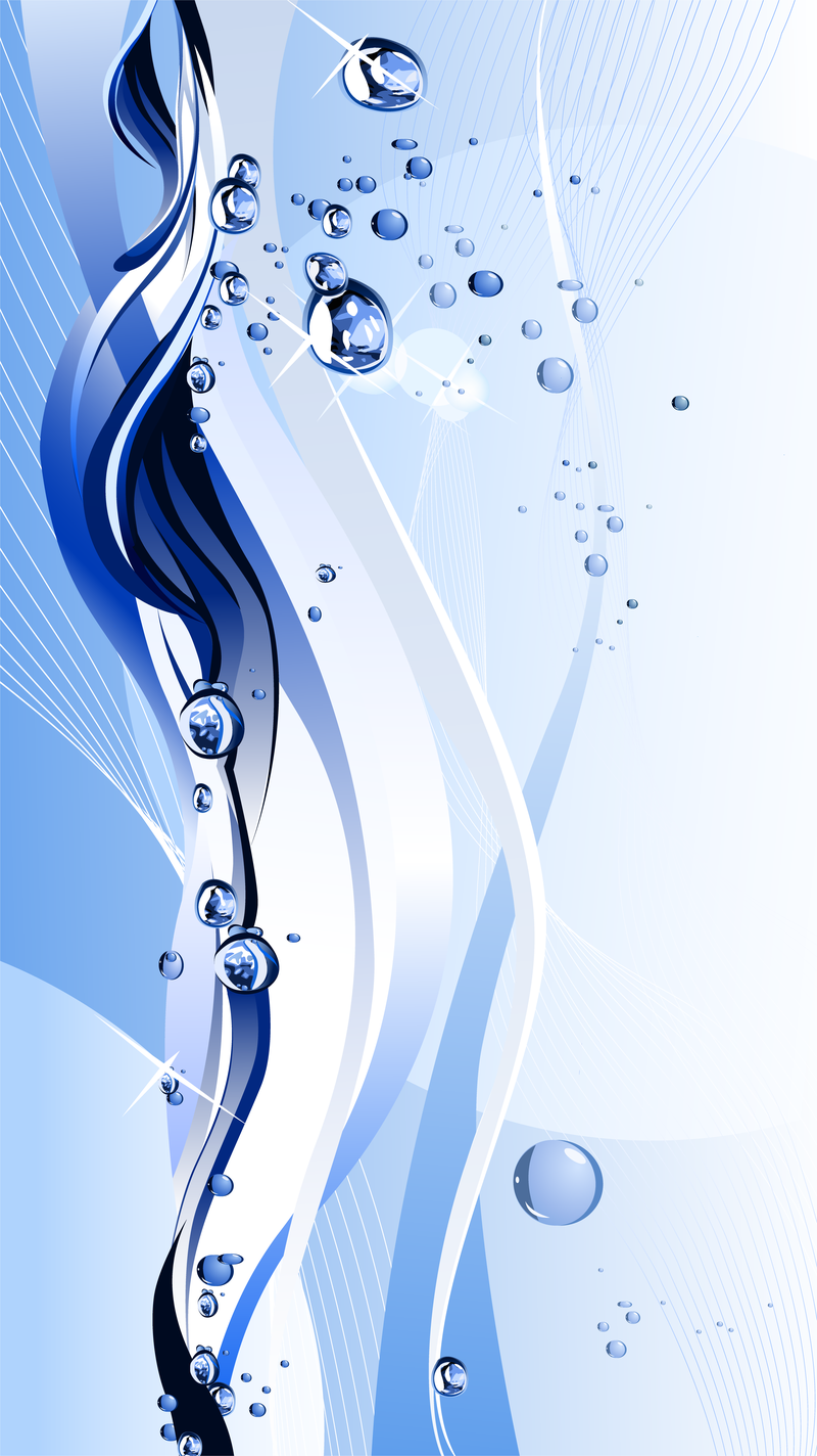 Flowing Water Theme Vector - Vector Download