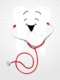 Vector de ilustraciones encantadoras de cuidado dental