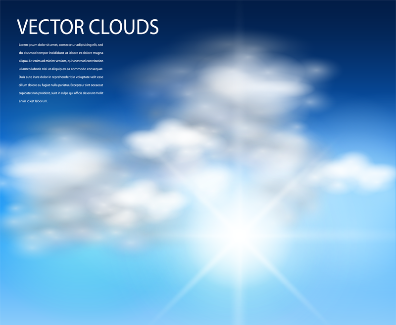 Vektor Blauer Himmel