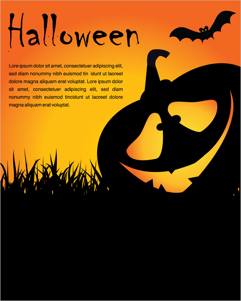 Halloween Poster Element Vektor