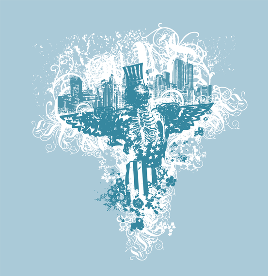 City Of Angels Vector Illustration City Of Angels Vector Illustration
