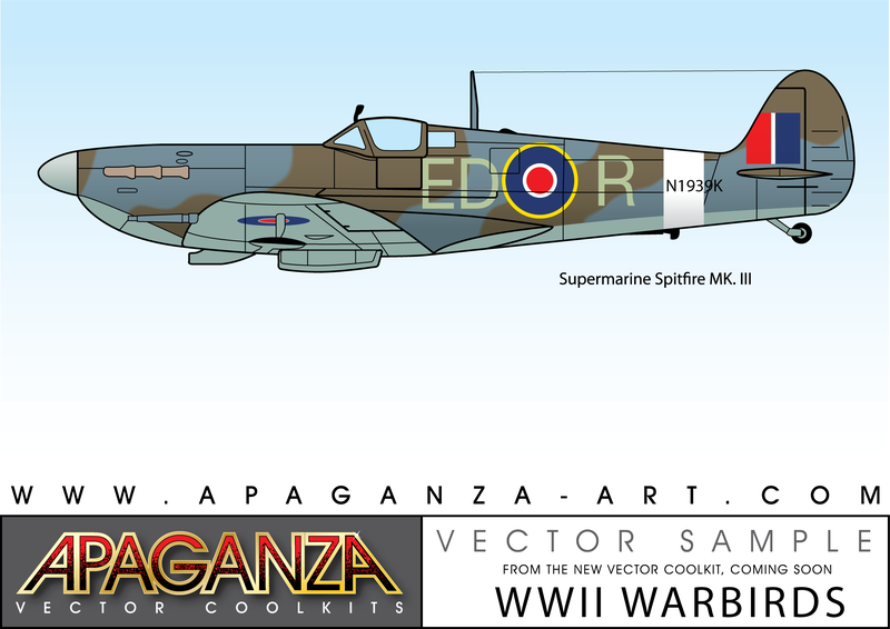 Supermarine Spitfire Mkiii Vector