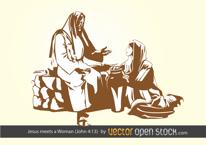 Jesús conoce a una mujer