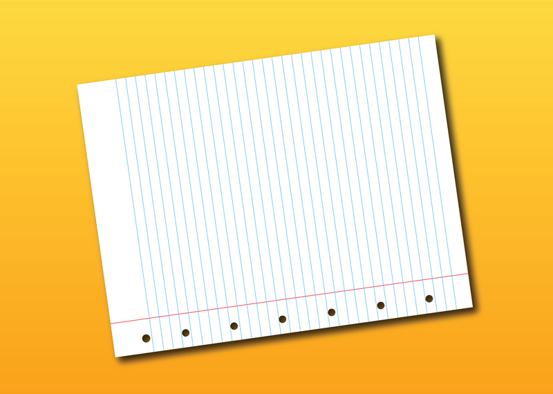 Notebook-Seitenvektor