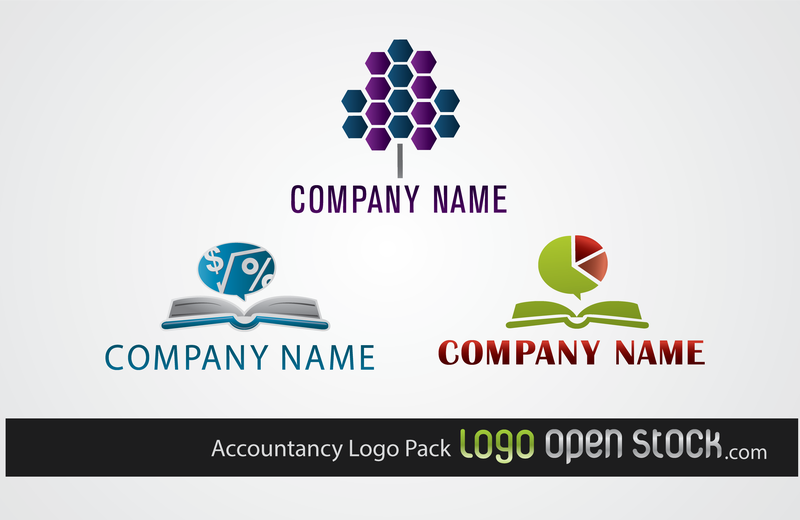 Pacote de logotipo de contabilidade