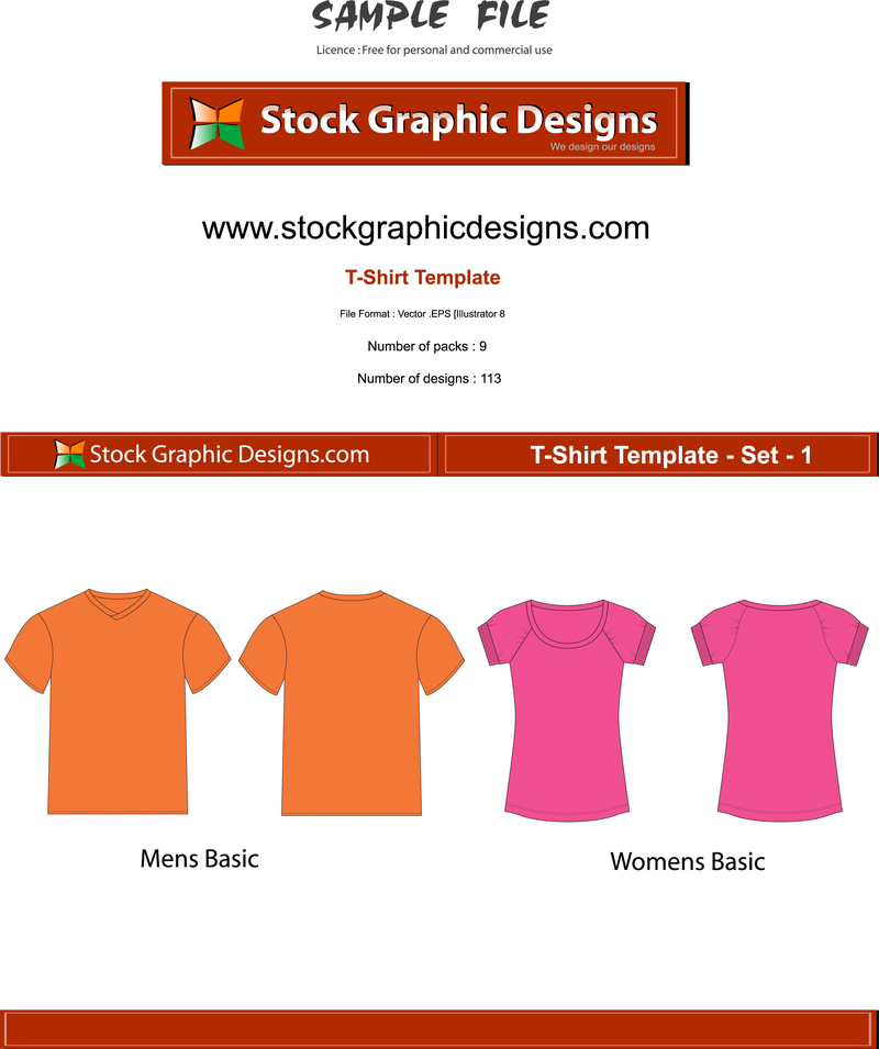 Vector T Shirt Template Vector Download