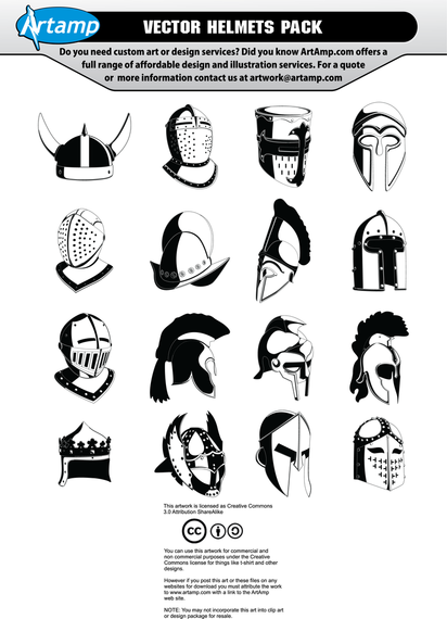 Set of 16 helmets Set of 16 helmets