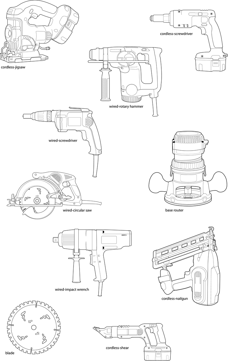 Power Tools Vector Vector Download