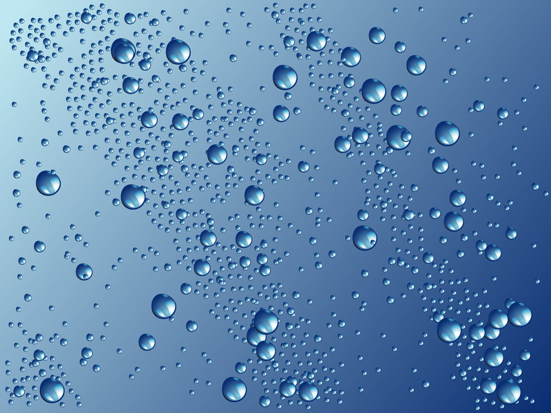 Gotas de agua gráfico vectorial