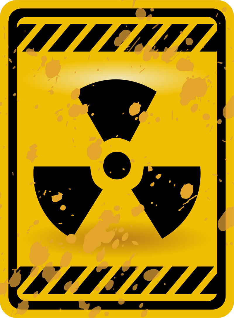 Vetor de sinais de alerta nuclear 03