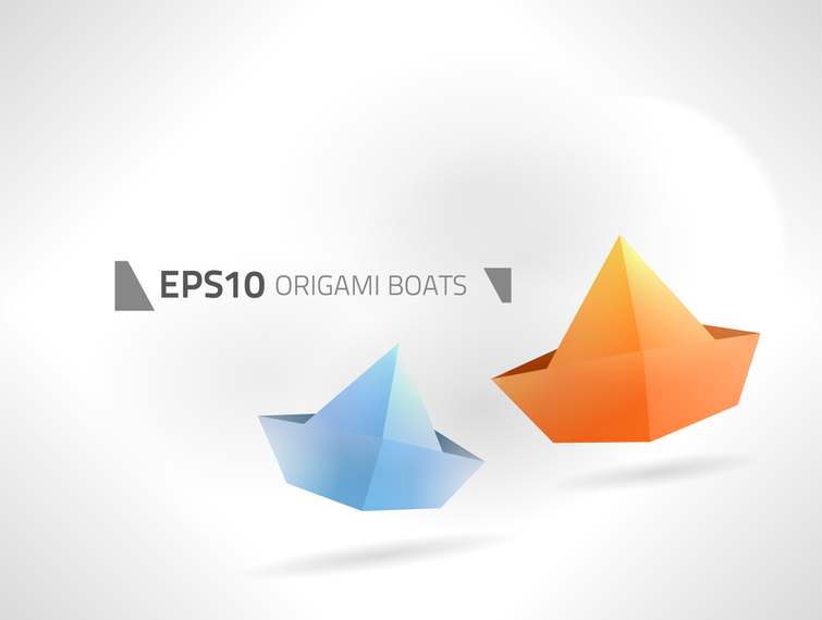 Paper Boats Vector Paper Boats Vector
