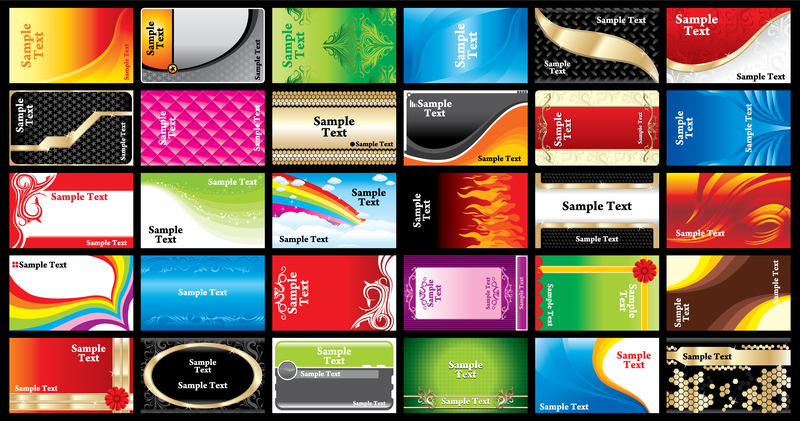 Brilliant Color Business Card Templates 02 Vector Brilliant Color Business Card Templates 02 Vector
