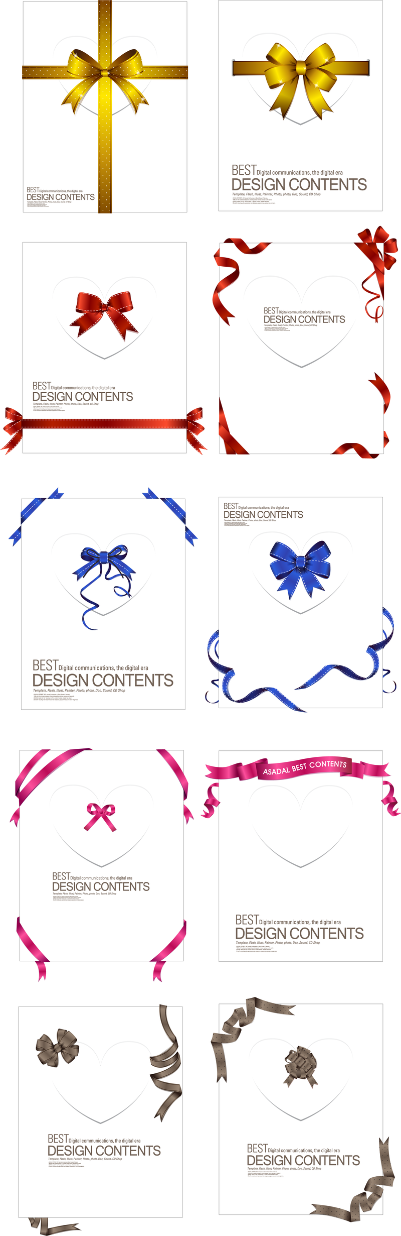 A Collection Of Exquisite Ribbons 02 Vector