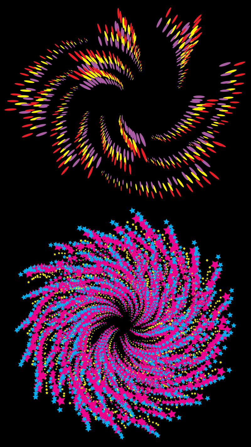 Desenho de matriz colorida