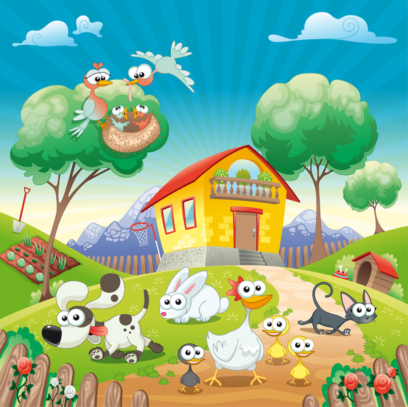 Happy Farm Lovely Vector Happy Farm Lovely Vector