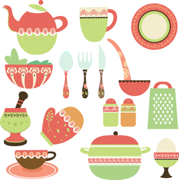 Productos de estilo de vida vectorial