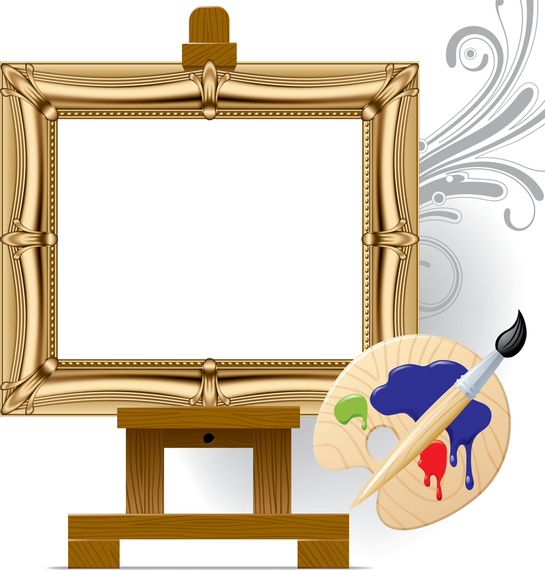 Vector Drawing Board Easel Art Vector download