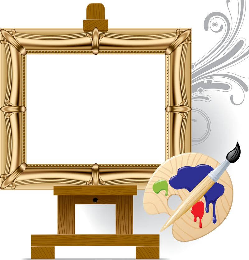 Vector Drawing Board Easel Art Vector Download