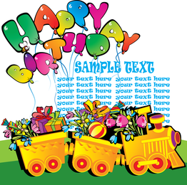 Alles Gute zum Geburtstag Thema Vektor