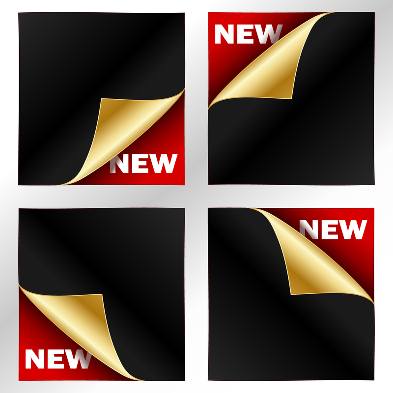 Vektor-Tag und Aufkleber Schwarz