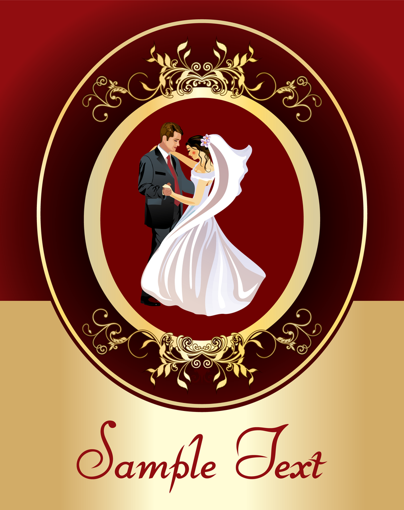 Download Europeanstyle Lace Wedding Wedding Clip Art - Vector download