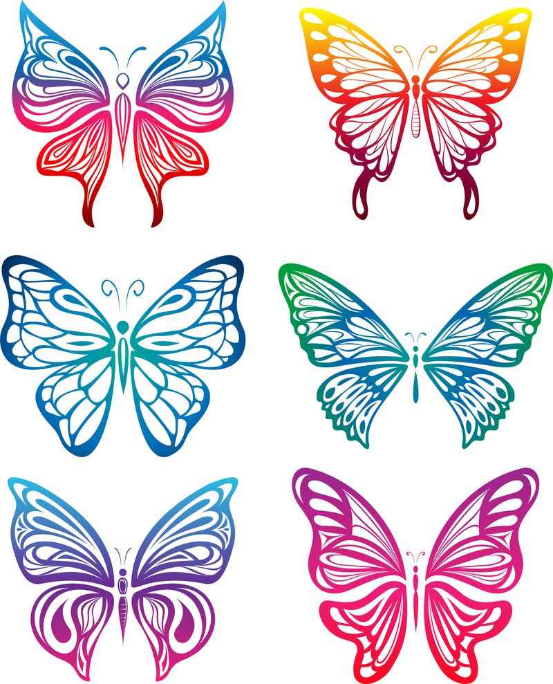 Download Butterfly Paper Cutting Vector - Vector download