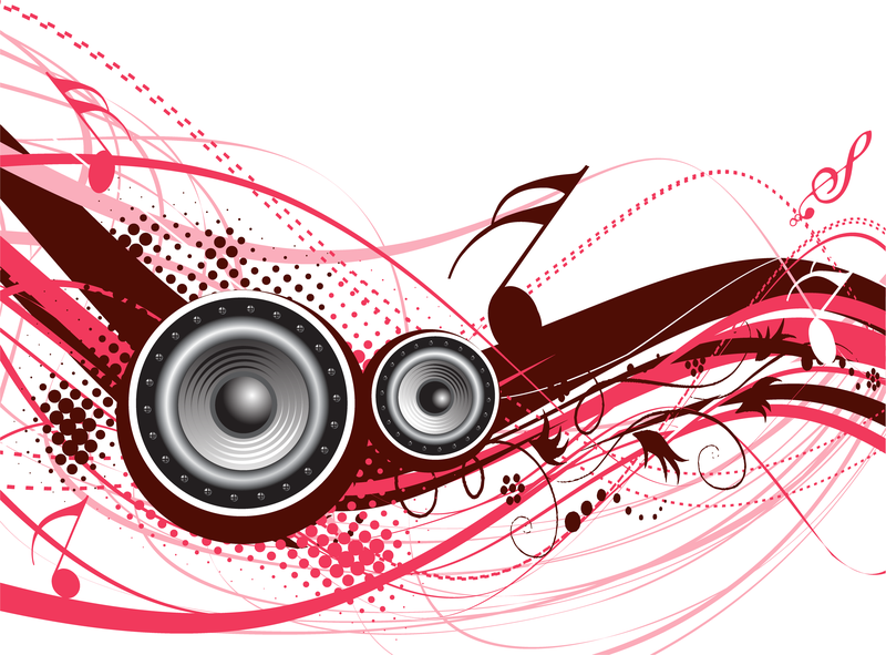 5 elementos musicais dinâmicos Vector a tendência