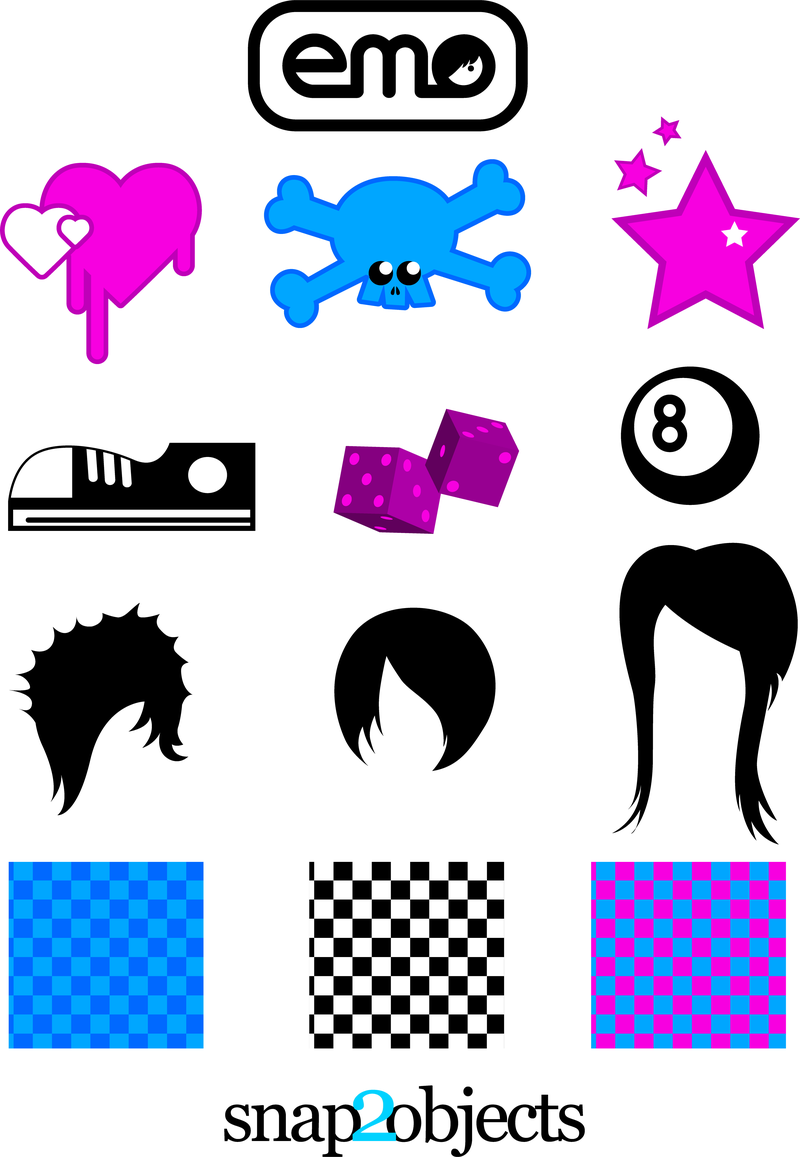 Elementos de Design Vector Grátis: Emo