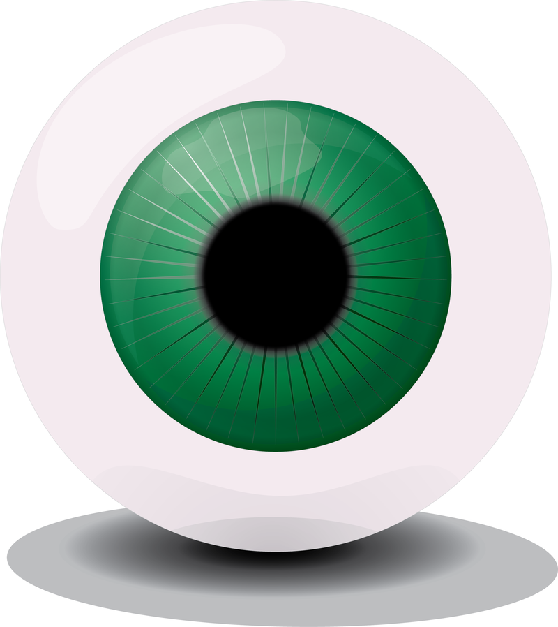 Vector de ojo verde