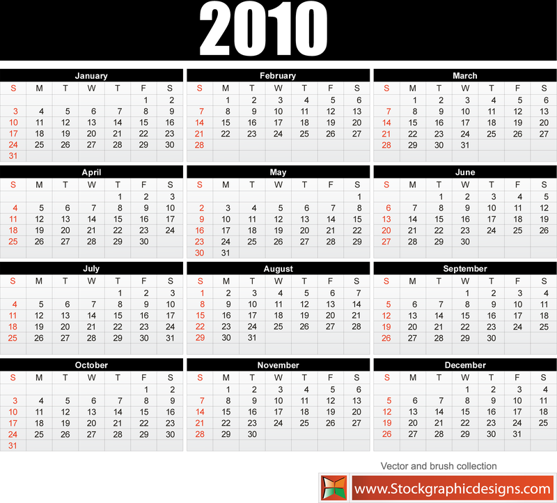 Calendário 2010