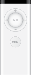 Apple Remote White Version Antiguo Vector