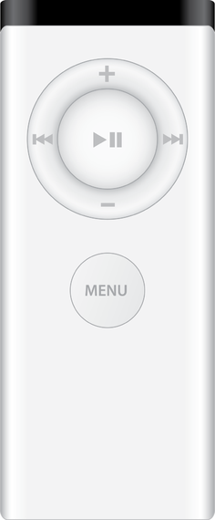 Apple Remote White Version Old Vector Apple Remote White Version Old Vector