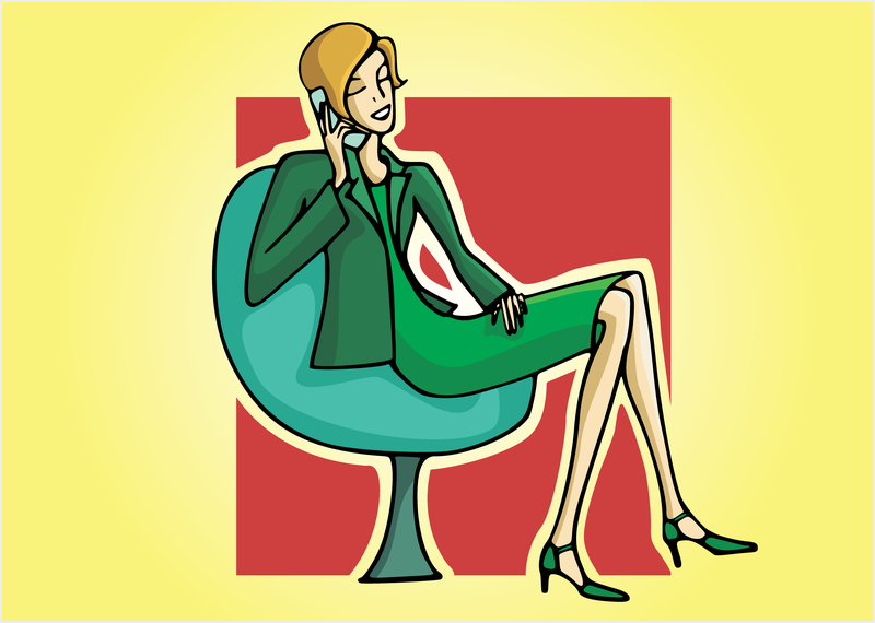 Secretaria vector illustration Secretaria vector illustration