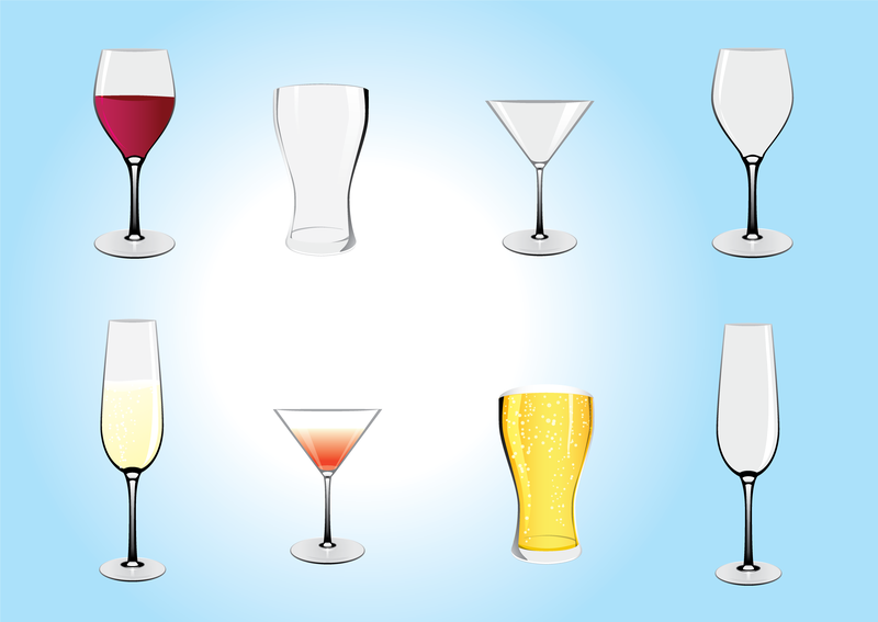 Ilustrações de bebidas