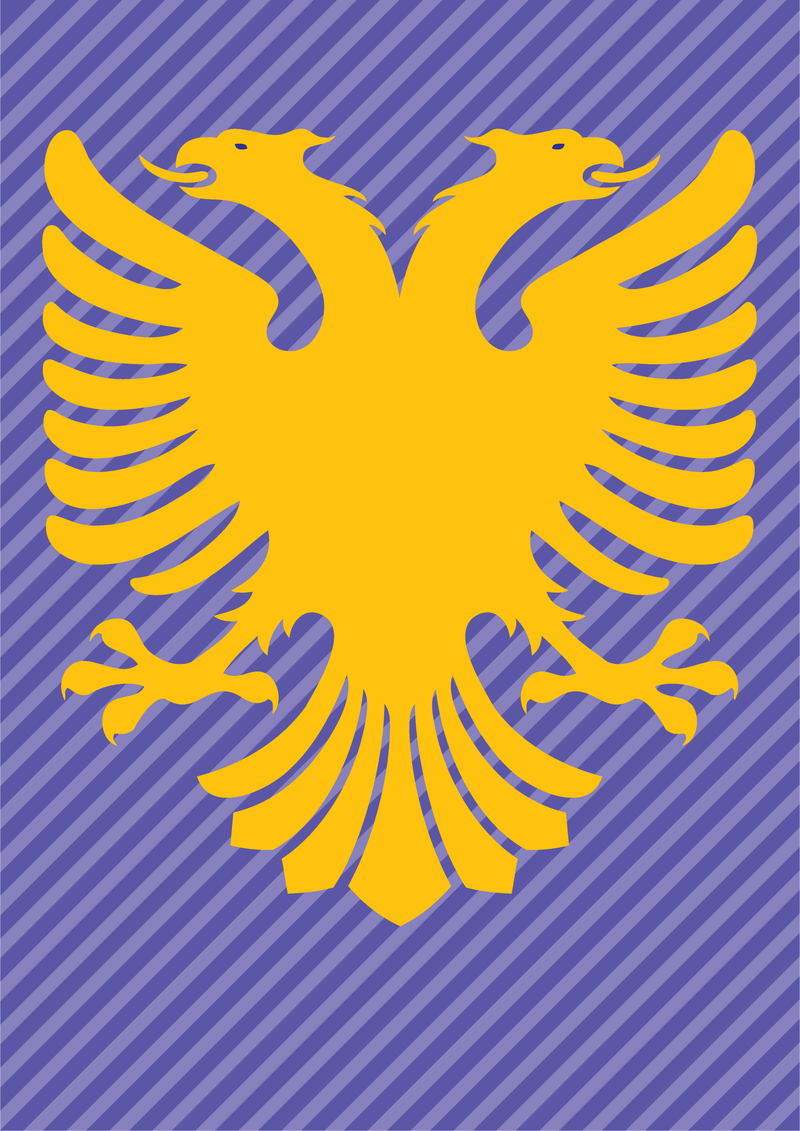 Bandera de Albania doble cabeza águila Descargar vector Bandera de Albania doble cabeza águila Descargar vector