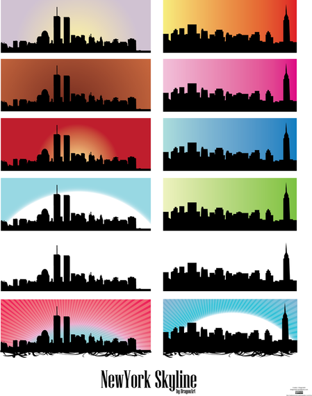 Skyline Us Newyork City Vectors - Vector download