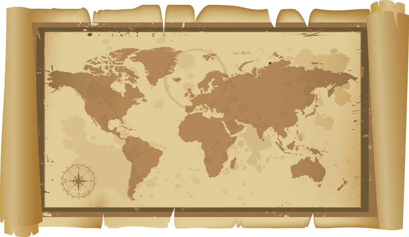 Old And Classic World Map - Vector download