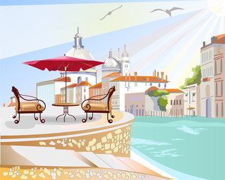 Roadside Cafes 03 Vector