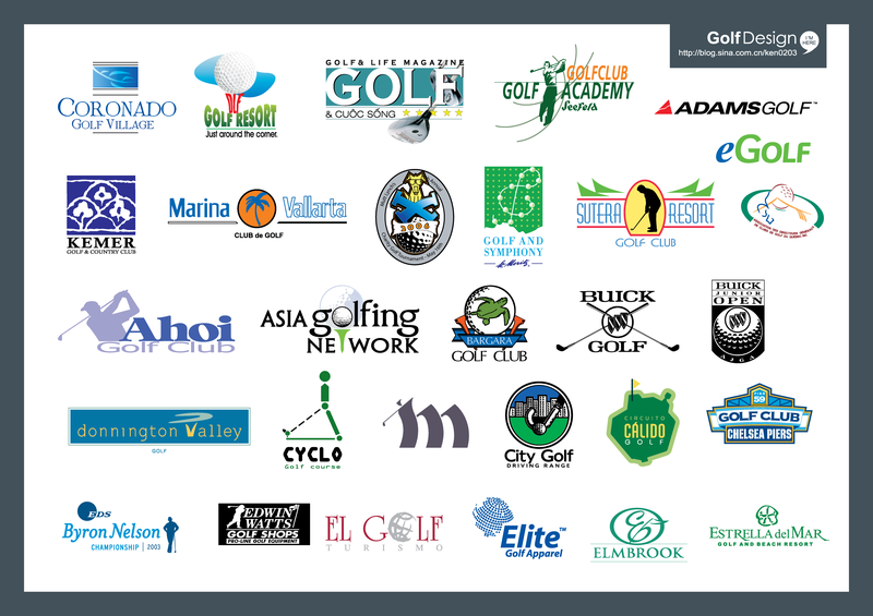 Logo1 de golfe de vetor Logo1 de golfe de vetor