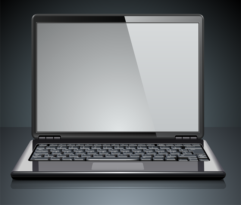 Notebook-Computer und LCD-Monitore Vektor