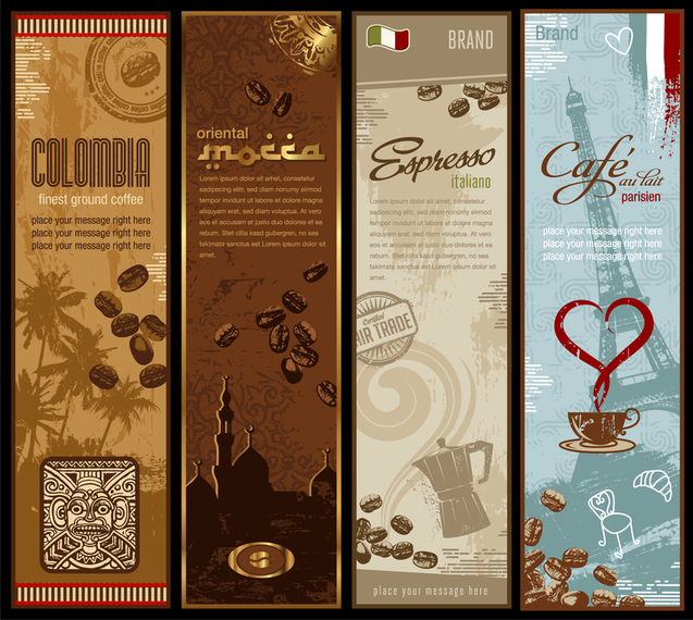 Coffee Bnner Theme Vector Coffee Bnner Theme Vector