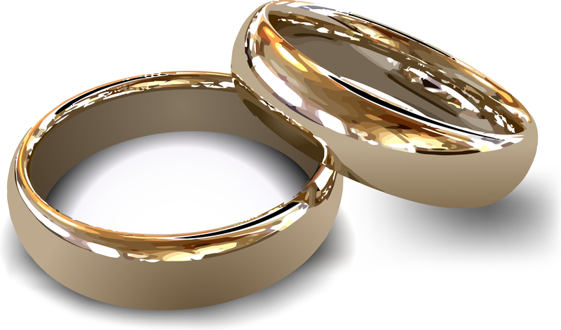 Vector de anillo de bodas 2
