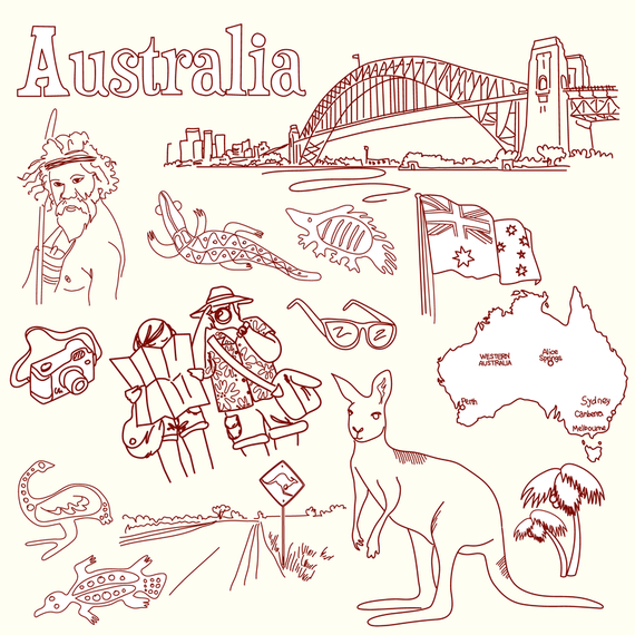 Australia And Italy Theme Vector Australia And Italy Theme Vector