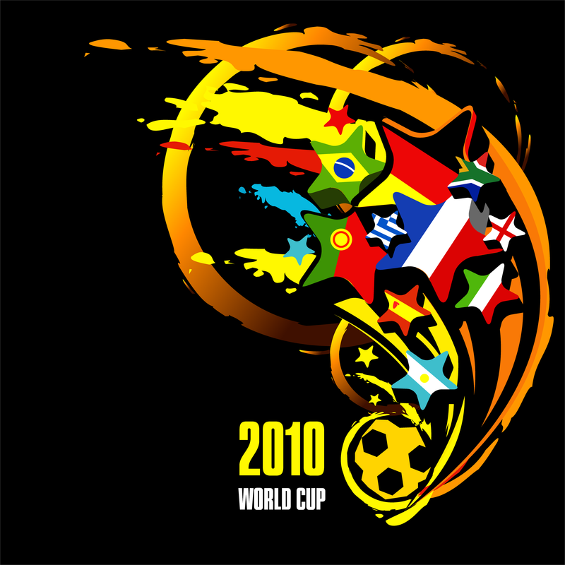 Vector Copa do Mundo 2010 na África do Sul