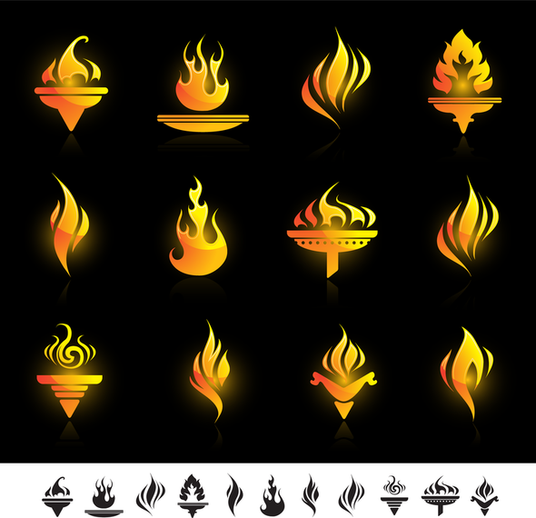 Torch Totem Vector Torch Totem Vector