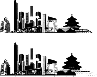 Impresión del vector de Beijing