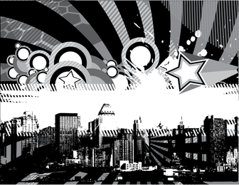 Vektor bunte Metropole