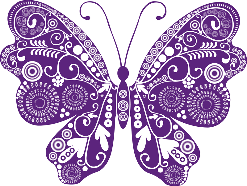 free butterfly swirl clip art - photo #22