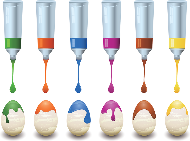 Gráfico de huevo de Pascua pintado